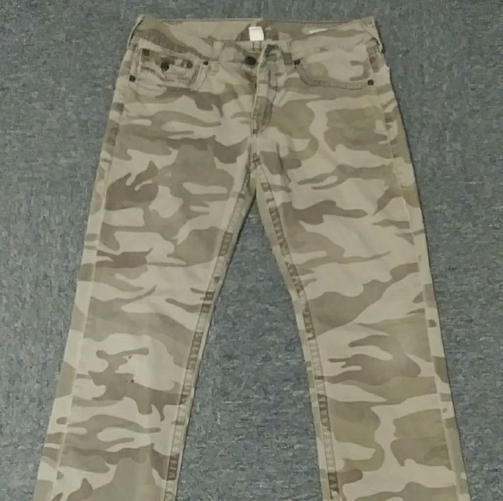 True Religion STRAIGHT Camo Jeans